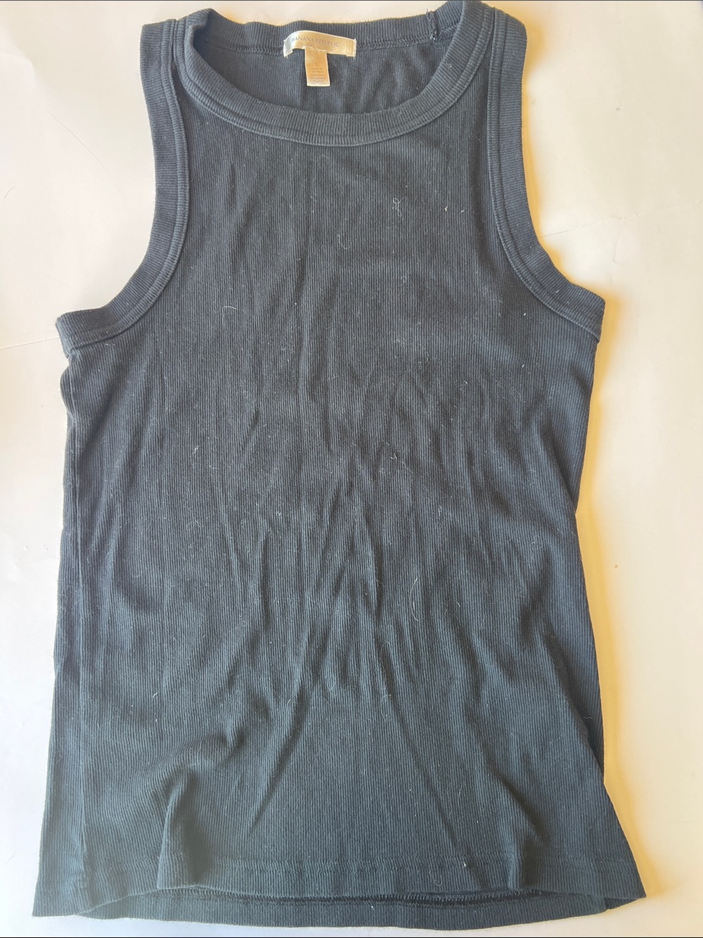 Banana Republic Black Ribbed Tank Top